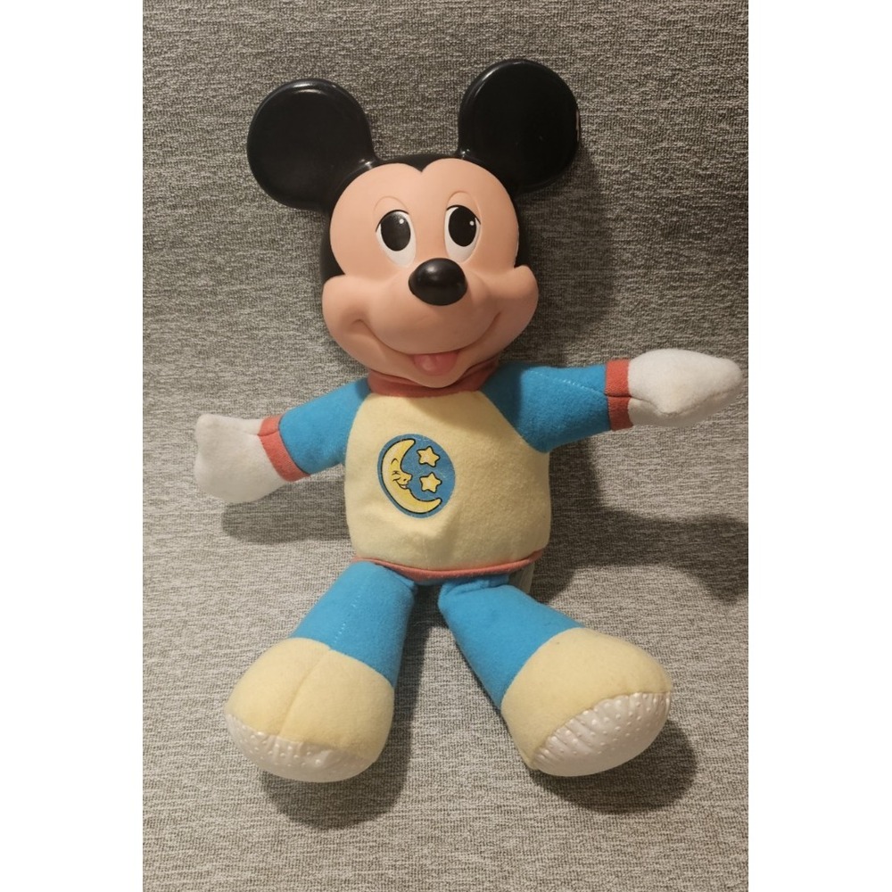 Damaged VTG Disney Mickey Mouse Glow Light Up  13"H, LIGHT DOES NOT GLOW PL-5